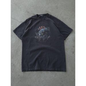 Vintage 2000s Y2K AFI Crow Sing The Sorrow Faded Black Band T-shirt Punk Emo M